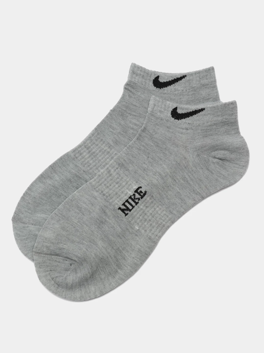 Носки мужские спортивные короткие с вышитым принтом Найк (Nike), хлопок, набор 5 пар
