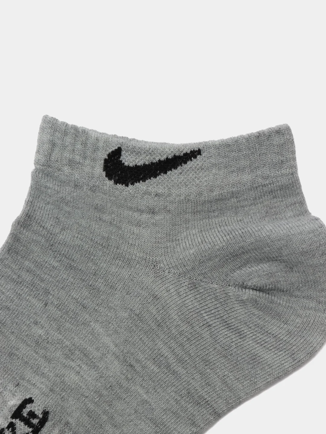 Носки мужские спортивные короткие с вышитым принтом Найк (Nike), хлопок, набор 5 пар