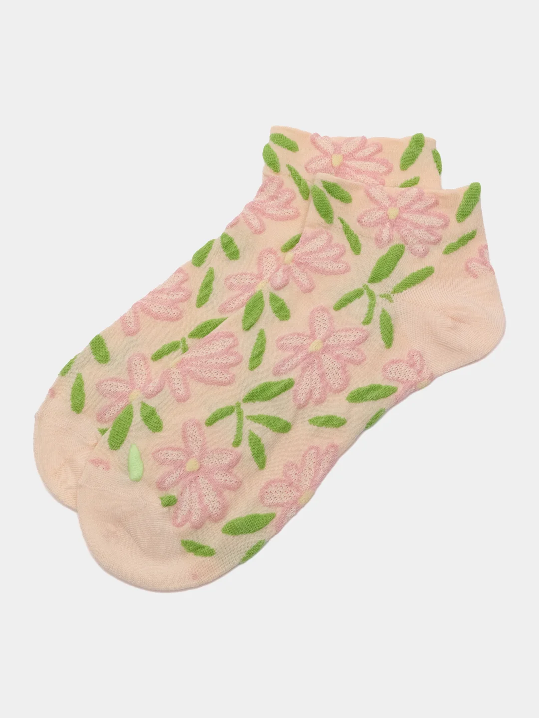 Розовый женские короткие носки