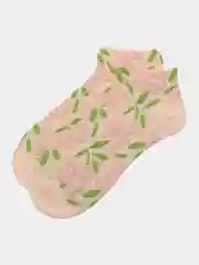 Розовый женские короткие носки