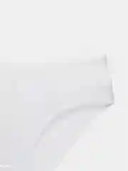 Белый трусы женские, однотонные слипы из хлопка