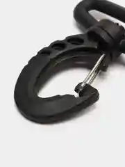 Черный карабин для сумки или рюкзака пластиковый, поворотный, 2 шт, рамки, хольнитены