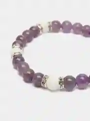 Браслет из аметиста , белого агата