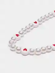 Белый подвеска брелок из бусин   для телефона смартфона , сумки  и ключей
