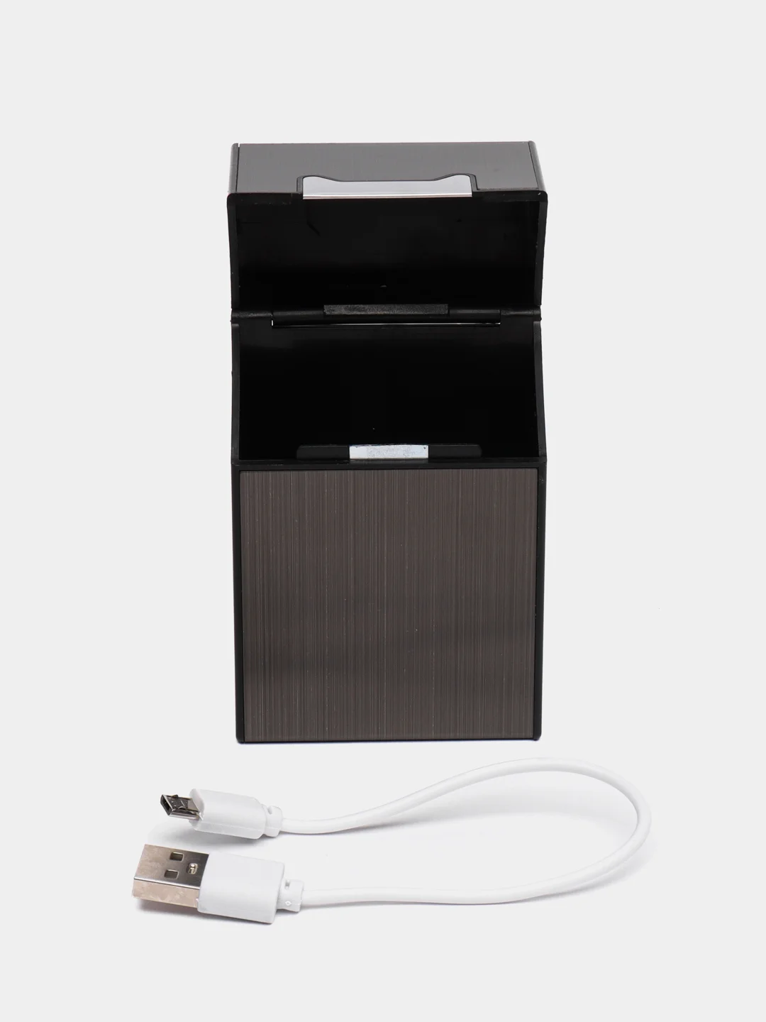 Портсигар с электрической зажигалкой, зарядка от USB