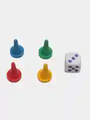 Белый детская настольная игра-ходилка "Алфавит", 49 пластиковых русских букв, азбука