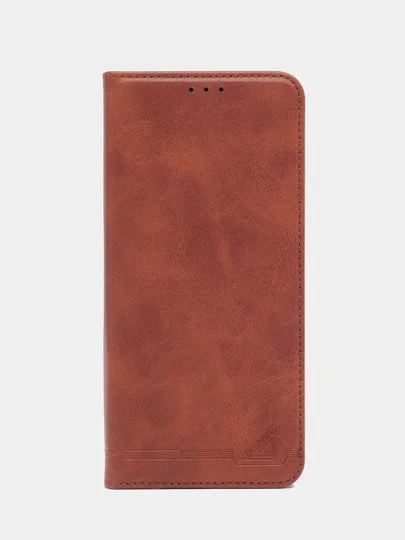Красный чехол-книжка GQ для Xiaomi Redmi 13C (Сяоми Редми 13С) из искусственной кожи