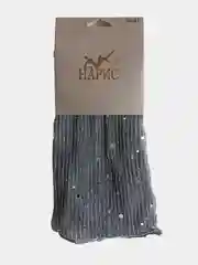 Носки женские капроновые, высокие со стразами, с пайетками, без резинки, сетка из фатина