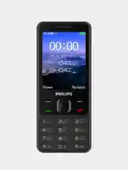 Черный мобильный телефон Philips Xenium E185