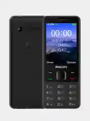 Черный мобильный телефон Philips Xenium E185