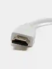 Белый переходник адаптер HDMI на VGA для подключения компьютера, монитора и видеокарты