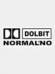 Черный наклейка на авто "DOLBIT normalno - Долбит нормально" 20х7см