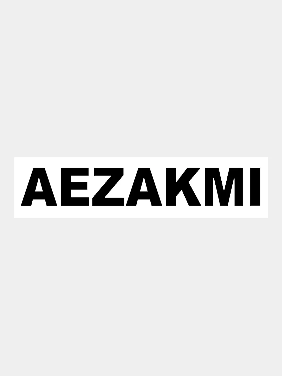 Черный наклейка на авто / машину / стекло "AEZAKMI" 20х3,5см