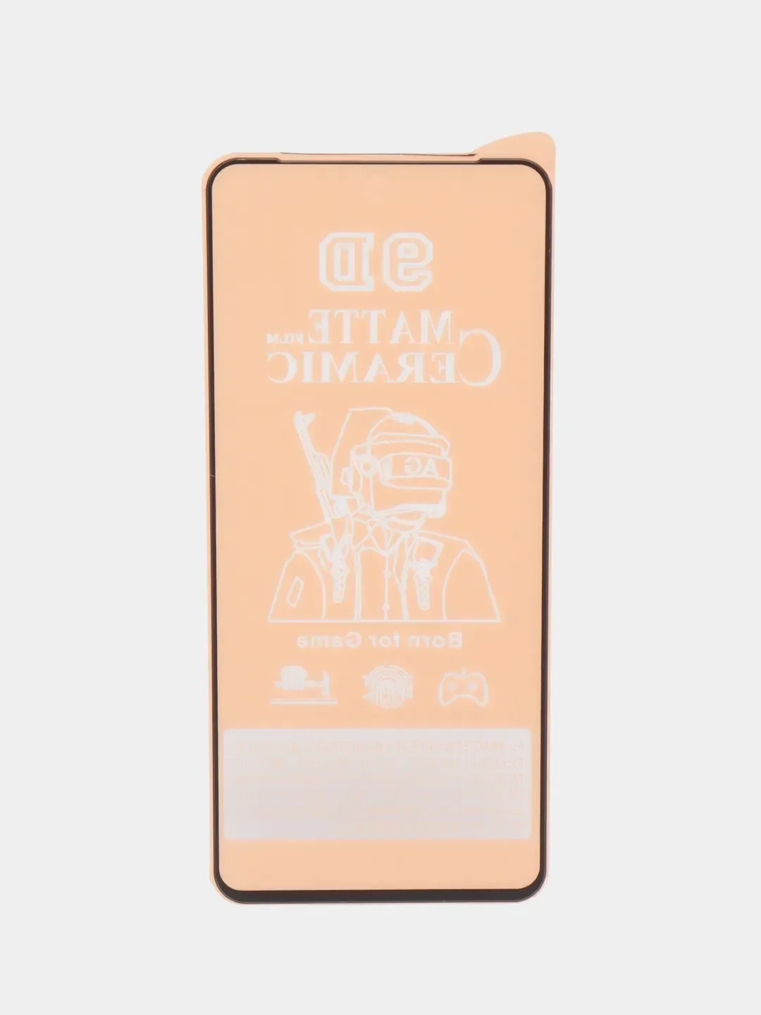 Черный защитная керамическая матовая пленка на Honor 90 Lite (Хонор 90 Лайт), стекло