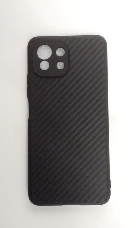 Чехол карбон с защитой камеры на XIAOMI MI 11 LITE