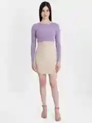 Кремовый юбка женская