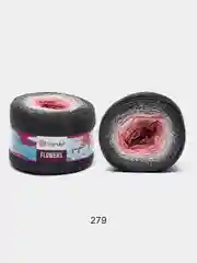 Серый металлик пряжа YarnArt Flowers 55% Хлопок 45% Полиакрил 250г 1000м, 1 моток