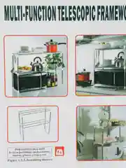 Белый полка для кухни для микроволновой печи, органайзер, подставка, этажерка, стеллаж