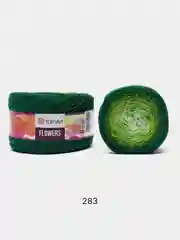 Лайм пряжа YarnArt Flowers 55% Хлопок 45% Полиакрил 250г 1000м, 1 моток