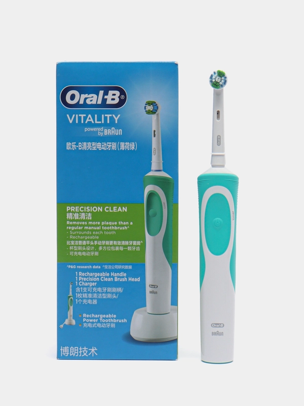 Электрическая зубная щетка Oral-B Vitality зелёная