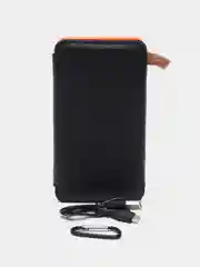 Оранжевый внешний аккумулятор Power bank, 10000 mAh, на солнечной батарее с 4 солнечными панелями