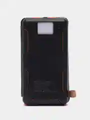 Оранжевый внешний аккумулятор Power bank, 20000 mAh, на солнечной батарее с 4-солнечными панелями