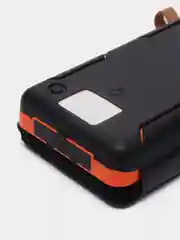 Оранжевый внешний аккумулятор Power bank, 20000 mAh, на солнечной батарее с 4-солнечными панелями