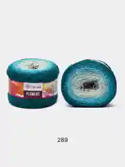Тёмно-бирюзовый пряжа YarnArt Flowers 55% Хлопок 45% Полиакрил 250г 1000м, 1 моток