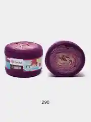 Фиолетовый пряжа YarnArt Flowers 55% Хлопок 45% Полиакрил 250г 1000м, 1 моток