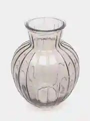Серый ваза для цветов Белла, 20 см, настольная