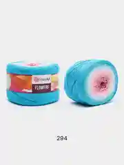 Лазурный пряжа YarnArt Flowers 55% Хлопок 45% Полиакрил 250г 1000м, 1 моток