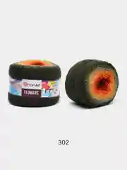 Хаки пряжа YarnArt Flowers 55% Хлопок 45% Полиакрил 250г 1000м, 1 моток