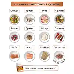Сушилка для овощей 3в1 с функциями приготовления йогурта и десертов Pullman PL-2280