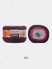 Аметистовый пряжа YarnArt Flowers 55% Хлопок 45% Полиакрил 250г 1000м, 1 моток