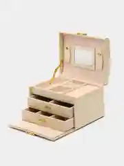Кремовый шкатулка для украшений