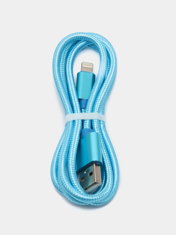Плетеный зарядный кабель на iPhone, зарядка Lightning, 1 и 2 м