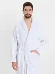 Мужской махровый халат с вышивкой Любимый муж