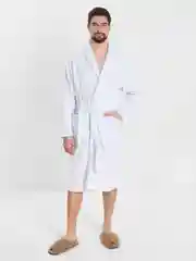 Мужской махровый халат с вышивкой Любимый муж