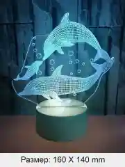Светильник цветной ночник светодиодный LED RGB подарок