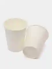 Белый стакан бумажный одноразовый, посуда, чашка