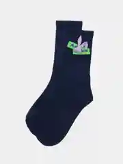 Синий женские длинные носки