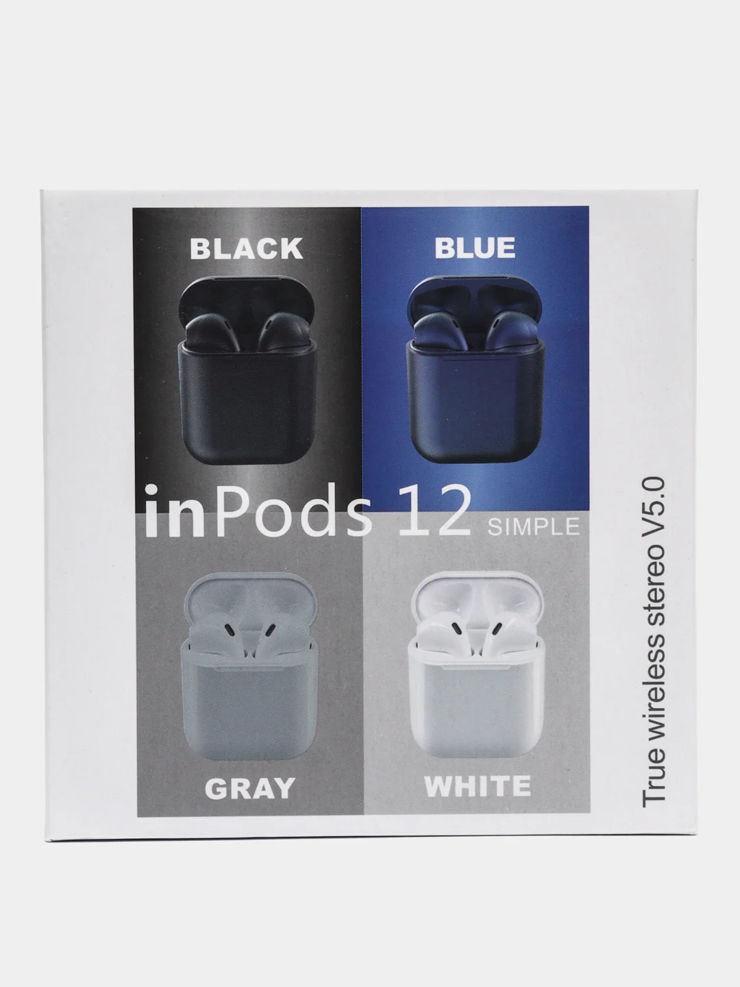 Сиреневый беспроводные наушники inPods 12, сенсорные, с анимацией