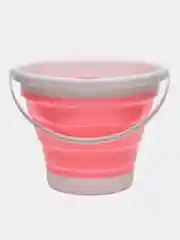 Розовый ведро складное силиконовое, 5 и 10 л, 3 цвета,для дома,для машины