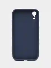Синий чехол для iPhone XR, со стеклянной панелью и защитой камеры