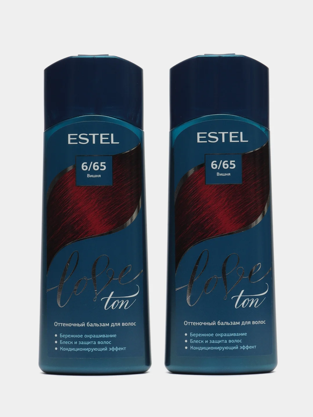 Алый оттеночный бальзам estel love tone 2шт по 150ml