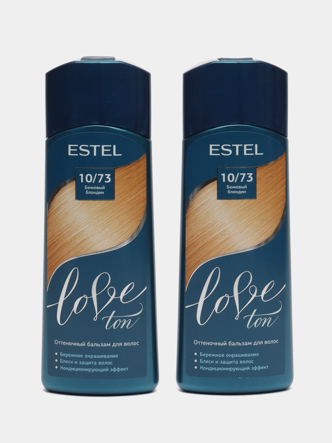 Бежевый меланж оттеночный бальзам estel love tone 2шт по 150ml