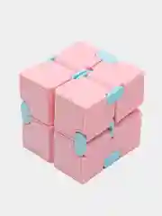 Розовый кубик-антистресс Infinity Cube (инфинити куб) игрушка-трансформер бесконечный конструктор
