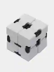 Белый кубик-антистресс Infinity Cube (инфинити куб) игрушка-трансформер бесконечный конструктор