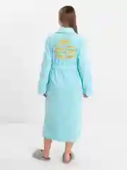 Женский махровый халат с вышивкой Любимая жена и мама