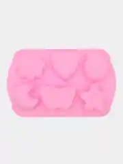 Силиконовая форма для выпечки, 6 ячеек,детская,для конфет,печенья,для льда